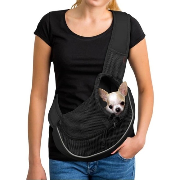 Pets First Other - Black Pet Sling Carrier